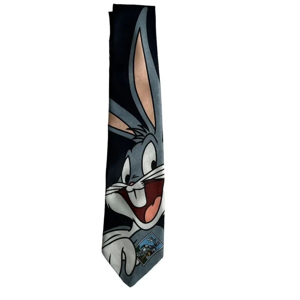 Vintage Warner Bros Looney Tunes Men’s 1997 Collection Bugs Bunny neck tie